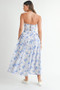 MABLE Sweetheart Neckline Floral Printed Midi Dress
