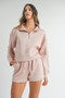 MABLE Half Zip Sweatshirt and Shorts Set