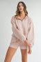 MABLE Half Zip Sweatshirt and Shorts Set