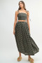 MABLE Floral Crop Top and Skirt Set