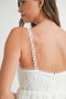 MABLE Eyelet Lace Babydoll Mini Cami Dress