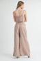 MABLE Linen Mix Crop Cami and Wide Leg Pants Set
