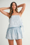 MABLE Embroidered Crop Cami and Balloon Mini Skirt Set