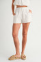 MABLE Eyelet Bubble Hem Sleeveless Top and Shorts Set
