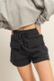 HYFVE Drawstring Waffle Knit Front Pocket Shorts