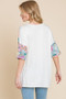 BOMBOM Floral Round Neck Half Sleeve T-Shirt