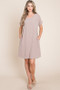 BOMBOM V-Neck Short Sleeve Dress with Pockets