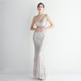 Chic Elegant Sequins Orientation Flower Party Mermaid Prom Dress Long Formal Party Slim Fit Evening Dress