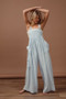 BiBi Vintage Washed Crinkle Gauze Wide Leg Overalls