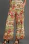 Umgee Full Size Wide Leg Border Print Pants Plus Size
