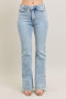 Judy Blue Full Size Tummy Control Vintage Wash Side Slit Slim Boot Jeans Plus Size