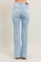 Judy Blue Full Size Tummy Control Vintage Wash Side Slit Slim Boot Jeans Plus Size