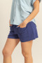 HYFVE Drawstring Waffle Knit Front Pocket Shorts