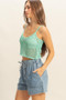 HYFVE Scoop Neck Cropped Crochet Cover Up Cami