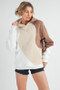 Aemi + Co Color Block Hoodie with Kangaroo Pocket