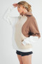 Aemi + Co Color Block Hoodie with Kangaroo Pocket