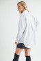 Aemi + Co High-Low Collared Neck Drop Shoulder Shirt