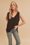 Aemi + Co V-Neck Wide Strap Tank