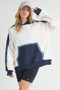 Aemi + Co Color Block Kangaroo Pocketed Hoodie