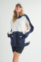 Aemi + Co Color Block Kangaroo Pocketed Hoodie