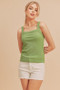 Aemi + Co Square Neck Wide Strap Tank