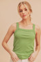 Aemi + Co Square Neck Wide Strap Tank