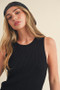 Aemi + Co Ribbed Round Neck Knit Tank