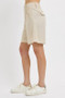 RISEN High Rise Pleated Front Shorts