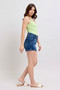 Judy Blue Full Size Double Button Waistband Denim Shorts Plus Size