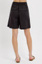 RISEN High Rise Pleated Front Shorts