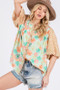SAGE+FIG Button Down Bubble Sleeves Shirt