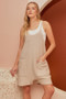 Mittoshop Scoop Neck Spaghetti Strap Overalls with Pockets