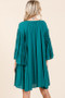 Mittoshop Frill Tie Neck Bell Sleeve Dress