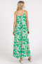 Mittoshop Printed V-Neck Maxi Cami Dress with Pockets