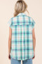 Mittoshop Mineral Wash Plaid Button Down Shirt