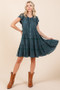 Mittoshop Lace Detail Ruffled Button Down Tiered Dress