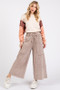Mittoshop Mineral Wash Seam French Terry Wide Leg Pants