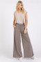 Mittoshop Yoga Air Stretch Elastic Waist Wide Leg Pants