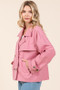 Mittoshop Double Breasted Long Sleeve Trench Coat Jacket