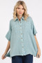 Mittoshop Mineral Wash Gauze Oversized Short Sleeve Shirt