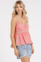 Mittoshop Crisscross Back Lace Detail V-Neck Cami