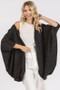 Mittoshop Open Front Batwing Sleeve Cardigan