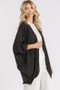 Mittoshop Open Front Batwing Sleeve Cardigan