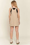 ADORA Adjustable Wide Strap Square Neck Overall Dress