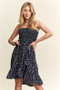 ADORA Smocked Floral Tube Dress with Pockets