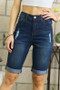 ADORA Distressed Denim Shorts with Pockets