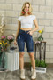 ADORA Distressed Denim Shorts with Pockets