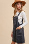 Annie Wear Wide Strap Denim Overall Dress with Pockets
