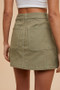 Annie Wear Cargo Denim Mini Skirt