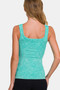 Zenana Ribbed Scoop Neck Tank